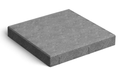 Тротуарна плитка 400x400x40 мм, В25, F200, світло-сірий, без фаски